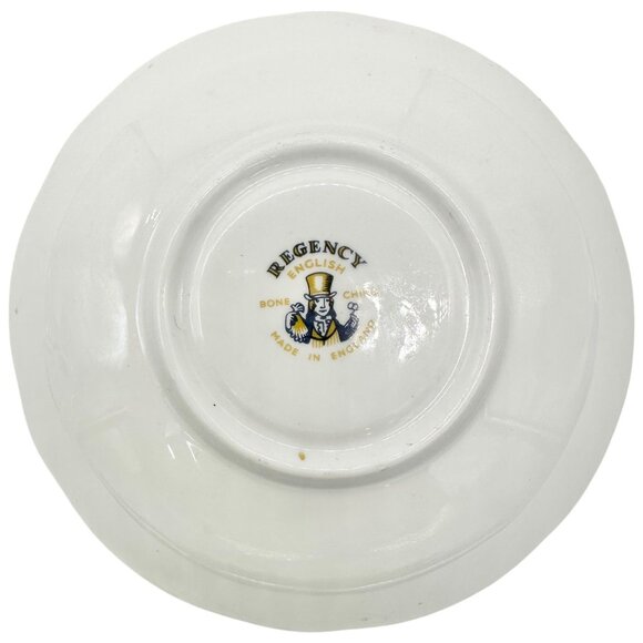 Regency English Bone China Pink Floral Teacup Saucer England Fine Porcelain - Picture 6 of 10